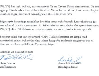 Svenska högern mobiliserar mot kurdiska anti-terrorister och demokrater i Turkiet