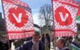 Ny V-fana på Palestina-demonstration i Malmö